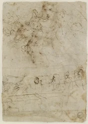 Verso: Die Himmelfahrt der Jungfrau, WA1846.195